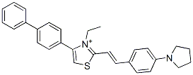 CAS#: 24840-59-3， 4-[1,1'-Biphenyl]-4-Yl-3-Ethyl-2-[2-[4-(1-Pyrrolidinyl)Phenyl]Ethenyl]-Thiazolium Iodide(1:1)