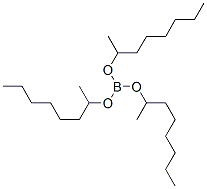structure of CAS# 24848-81-5, Boric Acid Tris(1-Methylheptyl) Ester;Tris(1-Methylheptoxy)Borane;2-Octanol, Triester With Boric Acid (H3bo3);2-Octanol, Borate (6Ci)