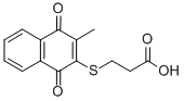 CAS#: 2487-39-0， 3-[(1,4-Dihydro-3-Methyl-1,4-Dioxo-2-Naphthalenyl)Thio]-Propanoic Acid