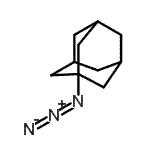 structure of CAS# 24886-73-5, 1-Azidoadamantane;1-(1-Adamantyl)-2λ<sup>5</sup>-1,2-triazadiene;1-azidoadamantane;276219_SIAL