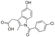 structure of CAS# 2504-32-7, 2-[1-(4-Chlorobenzoyl)-5-Hydroxy-2-Methylindol-3-Yl]Acetic Acid;2-[1-(4-Chlorobenzoyl)-5-Hydroxy-2-Methyl-Indol-3-Yl]Acetic Acid;2-[1-[(4-Chlorophenyl)-Oxomethyl]-5-Hydroxy-2-Methyl-3-Indolyl]Acetic Acid;2-[1-(4-Chlorophenyl)Carbonyl-5-Hydroxy-2-Methyl-Indol-3-Yl]Ethanoic Acid