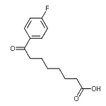 structure of CAS# 250603-11-3, 8-(4-Fluorophenyl)-8-Oxooctanoic Acid;8-(4-fluorophenyl)-8-oxooctanoic acid