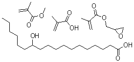 CAS#: 25101-94-4， 12-Hydroxy-Octadecanoic Acid Polymer With Methyl 2-Methyl-2-Propenoate, 2-Methyl-2-Propenoic Acid And Oxiranylmethyl 2-Methyl-2-Propenoate