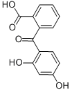 结构式 CAS# 2513-33-9, 2-(2,4-二羟基苯甲酰)苯甲酸