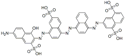 CAS#: 25255-02-1， 3-[[4-[[4-[(6-Amino-1-Hydroxy-3-Sulfo-2-Naphtyl)Azo]-6-Sulfo-1-Naphtyl]Azo]-1-Naphtyl]Azo]-1,5-Naphthalenedisulfonic Acid