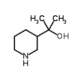 结构式 CAS# 252723-21-0, 2-(3-哌啶基)-2-丙醇