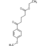 structure of CAS# 25305-58-2, Ethyl 5-(4-Methoxyphenyl)-5-Oxopentanoate;Ethyl 5-(4-methoxyphenyl)-5-oxovalerate