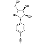 CAS#: 253129-07-6， 4-[(2S,3S,4R,5R)-3,4-Dihydroxy-5-(Hydroxymethyl)-2-Pyrrolidinyl]Benzonitrile
