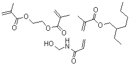 CAS#: 25322-90-1， 2-Methyl-2-Propenoic Acid 1,2-Ethanediyl Ester Polymer With 2-Ethylhexyl 2-Methyl-2-Propenoate And N-(Hydroxymethyl)-2-Propenamide