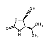CAS#: 253676-23-2， (4S,5S)-5-Ethynyl-4-Isopropyl-1,3-Oxazolidin-2-One