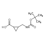 CAS#: 253779-06-5， 2-[({[(2-Methyl-2-Propanyl)Oxy]Carbonyl}Amino)Methyl]Cyclopropanecarboxylic Acid