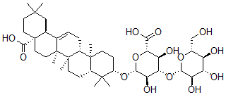 CAS#: 25406-56-8， [(3beta)-17-Carboxy-28-Norolean-12-En-3-Yl]3-O-beta-D-Glucopyranosyl-beta-D-Glucopyranosiduronic Acid