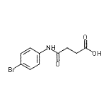 structure of CAS# 25589-41-7, 4-[(4-Bromophenyl)Amino]-4-Oxobutanoic Acid;3-[N-(4-bromophenyl)carbamoyl]propanoic acid;4-((4-bromophenyl)amino)-4-oxobutanoic acid;4-(4-bromoanilino)-4-oxobutanoic acid