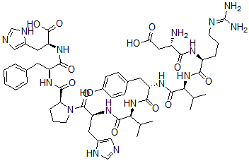 CAS#: 25673-02-3， Des-Leu(10)-Angiotensin I