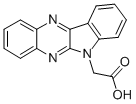 structure of CAS# 25681-06-5, Indolo[2,3-b]Quinoxalin-6-Yl-Acetic Acid;2-(6-Indolo[2,3-B]Quinoxalinyl)Acetate;2-Indolo[2,3-B]Quinoxalin-6-Ylethanoate;Zinc00205528