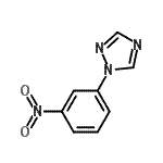 structure of CAS# 25688-23-7, 1-(3-Nitrophenyl)-1H-1,2,4-Triazole;1-(3-nitrophenyl)-1,2,4-triazole;1-(3-Nitrophenyl)-1H-1,2,4-triazole;MFCD11100132