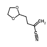 CAS#: 257296-35-8， 4-(1,3-Dioxolan-2-Yl)-2-Methylenebutanenitrile