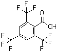 结构式 CAS# 25753-26-8, 2,4,6-三(三氟甲基)苯甲酸