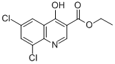 结构式 CAS# 25771-89-5, 6,8-二氯-4-羟基喹啉-3-羧酸乙酯