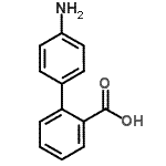structure of CAS# 25829-61-2, 4'-Amino-2-Biphenylcarboxylic Acid;2-(4-aminophenyl)benzoic acid;4'-Amino[1,1'-biphenyl]-2-carboxylic acid;4'-Amino[1,1'-biphenyl]-2-carboxylic acid #