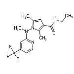 CAS#: 258348-11-7， Ethyl 2,5-Dimethyl-1-{Methyl[4-(Trifluoromethyl)-2-Pyridinyl]Amino}-1H-Pyrrole-3-Carboxylate