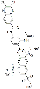 CAS#: 2587-59-9， Trisodium 7-[2-Acetamido-4-[(2,3-Dichloroquinoxaline-6-Carbonyl)Amino]Phenyl]Diazenylnaphthalene-1,3,6-Trisulfonate