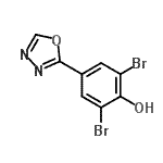 CAS#: 259132-20-2， 2,6-Dibromo-4-(1,3,4-Oxadiazol-2-Yl)Phenol