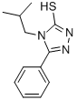 structure of CAS# 26029-10-7, 2,4-Dihydro-4-(2-Methylpropyl)-5-Phenyl-3H-1,2,4-Triazole-3-Thione;4-ISOBUTYL-5-PHENYL-4H-1,2,4-TRIAZOL-3-YLHYDROSULFIDE;4-ISOBUTYL-5-PHENYL-4H-1,2,4-TRIAZOLE-3-THIOL