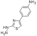 结构式 CAS# 26049-71-8, 2-肼基-4-(4-氨基苯基)噻唑