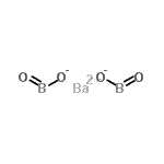 structure of CAS# 26124-86-7, Barium metaborate monohydrate;Barium borate;Barium diboron tetraoxide;BARIUM METABORATE
