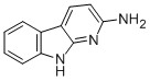 structure of CAS# 26148-68-5, 9H-Pyrido[2,3-b]Indol-2-Amine;9H-Pyrido[6,5-B]Indol-2-Ylamine;1H-Pyrido(2,3-B)Indol-2-Amine;2-Amino-9H-Pyrido(2,3-B)Indole