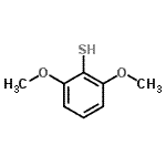 structure of CAS# 26163-11-1, 2,6-Dimethoxybenzenethiol;2,6-dimethoxybenzene-1-thiol;MFCD08437611