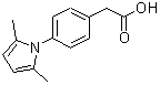 结构式 CAS# 26165-63-9, [4-(2,5-二甲基-1H-吡咯-1-基)苯基]乙酸