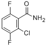 structure of CAS# 261762-40-7, 2-Chloro-3,6-Difluorobenzamide;2-Chloro-3,6-Difluoro-Benzamide;St5407448;Zinc02382094