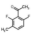结构式 CAS# 261763-31-9, 1-(2,6-二氟-3-甲基苯基)乙酮