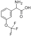 structure of CAS# 261952-23-2, 2-Amino-2-[3-(Trifluoromethoxy)Phenyl]Acetic Acid;2-Amino-2-[3-(Trifluoromethoxy)Phenyl]Ethanoic Acid;3-(Trifluoromethoxy)-Dl-Phenylglycine;Jrd-1173
