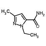 structure of CAS# 262607-84-1, 1-Ethyl-3-Methyl-1H-Pyrazole-5-Carboxamide;1-ethyl-3-methylpyrazole-5-carboxamide