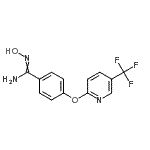 结构式 CAS# 263161-34-8, N'-羟基-4-{[5-(三氟甲基)-2-吡啶基]氧基}苯甲脒