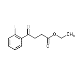 structure of CAS# 263273-52-5, Ethyl 4-(2-Iodophenyl)-4-Oxobutanoate;Ethyl 4-(2-iodophenyl)-4-oxobutyrate