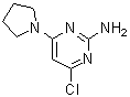structure of CAS# 263276-45-5, 4-Chloro-6-(1-Pyrrolidinyl)-2-Pyrimidinamine;2-Amino-4-chloro-6-(1-pyrrolidino)pyrimidine;2-pyrimidinamine, 4-chloro-6-(1-pyrrolidinyl);4-chloro-6-(1-pyrrolidinyl)-2-pyrimidinamine