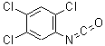 structure of CAS# 26328-35-8, 1,2,4-Trichloro-5-Isocyanatobenzene;1,2,4-trichloro-5-isocyanato-benzene;2,4,5-Trichlorophenyl Isocyanate;2,4,5TRICHLOROPHENYLISOCYANATE