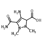 CAS#: 265663-75-0， 4-Amino-5-Carbamoyl-1,2-Dimethyl-2,3-Dihydro-1H-Pyrazole-3-Carboxylic Acid