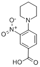 structure of CAS# 26586-26-5, 3-Nitro-4-(1-Piperidinyl)-Benzoic Acid;3-Nitro-4-(1-Piperidyl)Benzoate;3-Nitro-4-Piperidino-Benzoate;3-Nitro-4-Piperidin-1-Yl-Benzoate