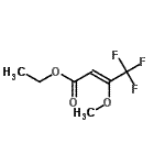 结构式 CAS# 26717-84-0, 乙基(2Z)-4,4,4-三氟-3-甲氧基-2-丁烯酸酯