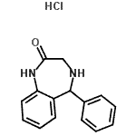 CAS#: 268209-92-3， 5-Phenyl-1,3,4,5-Tetrahydro-2H-1,4-Benzodiazepin-2-One Hydrochloride (1:1)