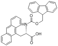 structure of CAS# 268734-27-6, Fmoc-L-9-Anthrylalanine;(2S)-3-(9-Anthryl)-2-(9H-Fluoren-9-Ylmethoxycarbonylamino)Propanoic Acid;(2S)-3-(9-Anthryl)-2-[(9H-Fluoren-9-Ylmethoxy-Oxomethyl)Amino]Propanoic Acid;(2S)-3-(9-Anthryl)-2-(9H-Fluoren-9-Ylmethoxycarbonylamino)Propionic Acid