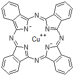 结构式 CAS# 26893-93-6, 聚(酞菁铜)