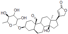 CAS#: 26931-65-7， 3beta-[(6-Deoxy-D-Allopyranosyl)Oxy]-14beta-Hydroxy-19-Oxo-5alpha-Card-20(22)-Enolide