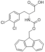 结构式 CAS# 269396-57-8, 芴甲氧羰基-(R)-3-氨基-4-(3,4-二氯-苯基)-丁酸