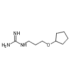 CAS 登录号：2694-19-1， 1-[3-(环戊基氧基)丙基]胍